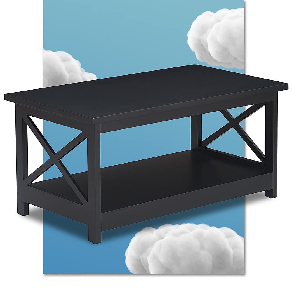 Angle View: Serta - Bismarck Coffee Table - Black