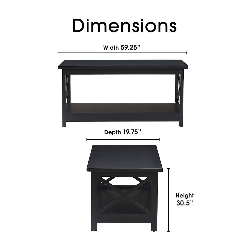 Alt View 13. Serta - Bismarck Coffee Table - Black.