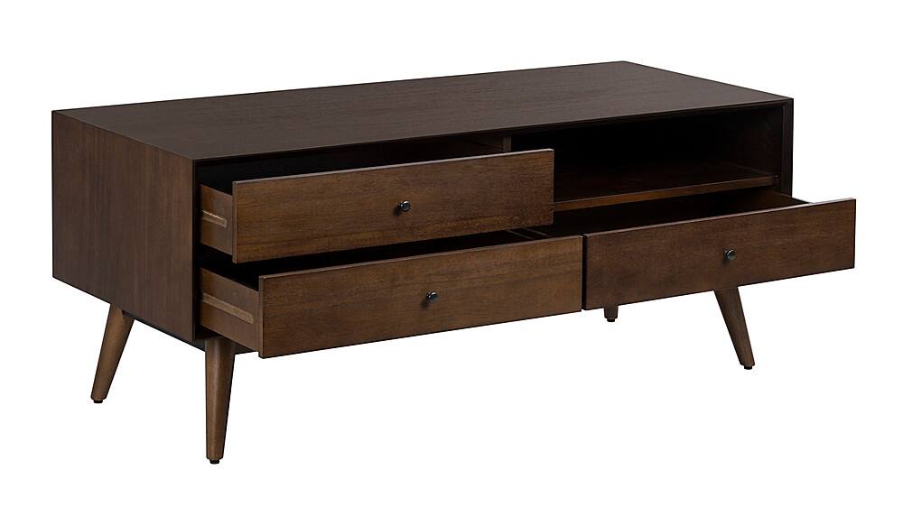 Alt View 12. Adore Decor - 3 Drawer TV Stand - Walnut Brown.