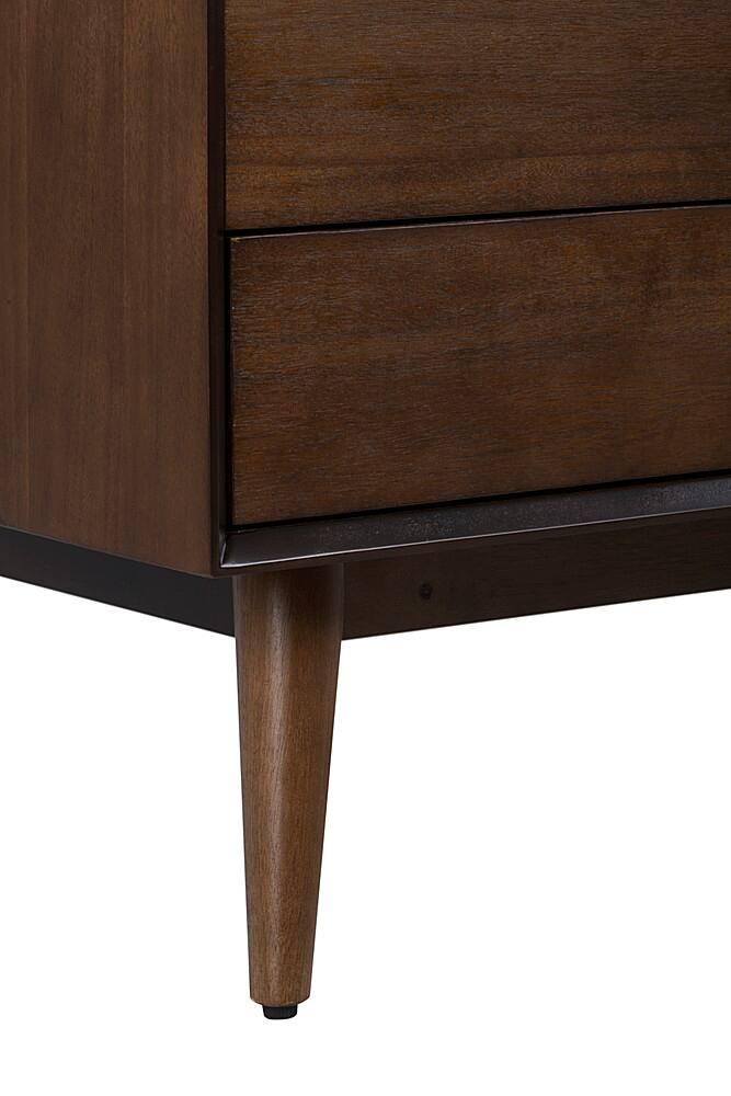 Alt View 14. Adore Decor - 3 Drawer TV Stand - Walnut Brown.