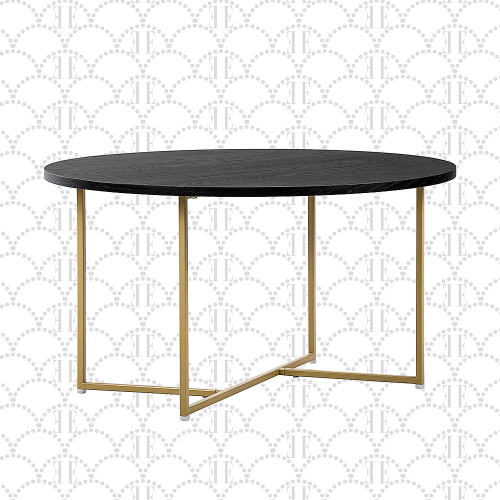 Angle View: Elle Decor - Ines Round Coffee Table - French Black