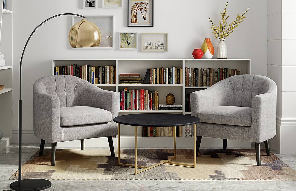 Alt View 11. Elle Decor - Ines Round Coffee Table - French Black.