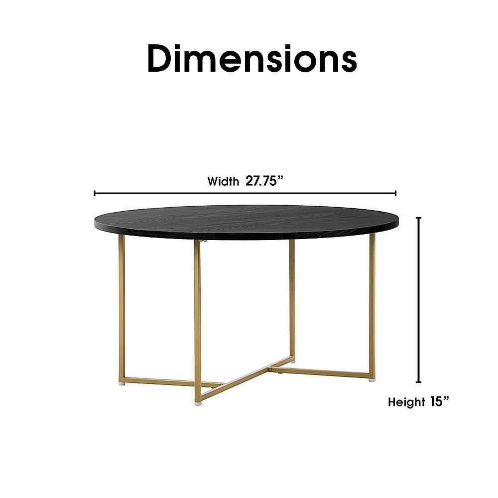 Alt View 12. Elle Decor - Ines Round Coffee Table - French Black.