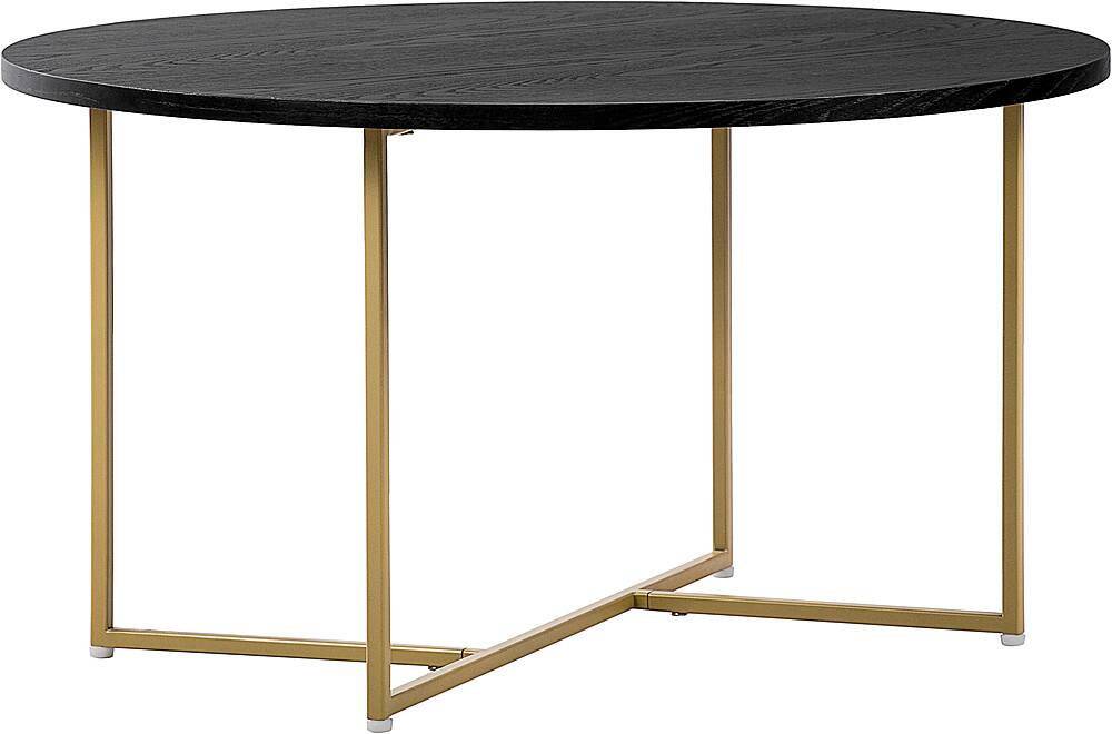 Left. Elle Decor - Ines Round Coffee Table - French Black.