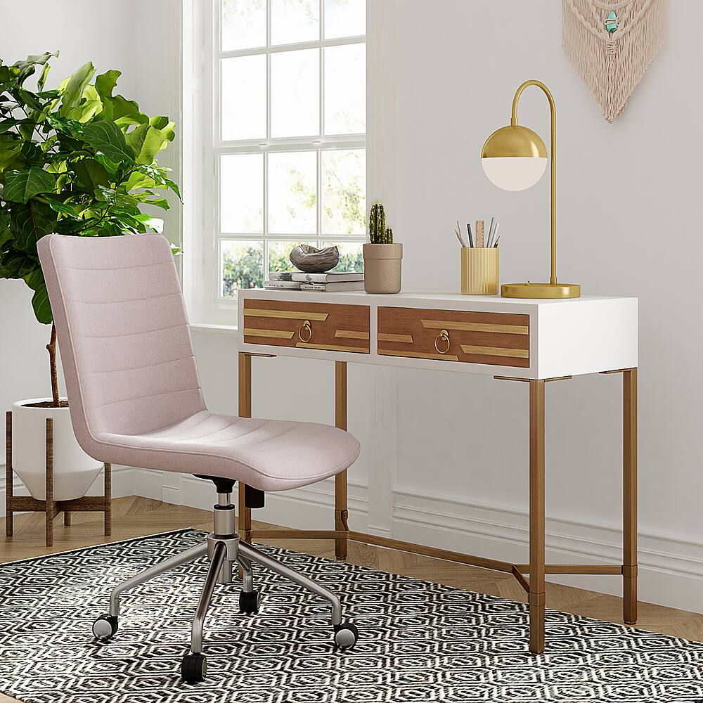 Alt View 11. Adore Decor - Jupiter Desk Console Table - White and Gold.