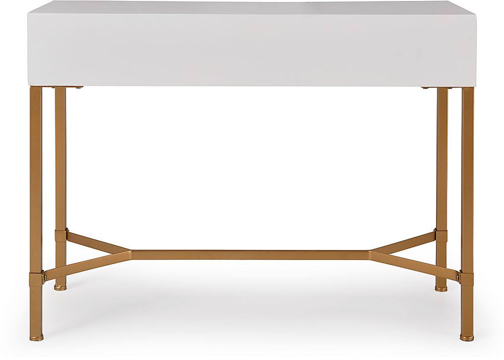 Alt View 14. Adore Decor - Jupiter Desk Console Table - White and Gold.