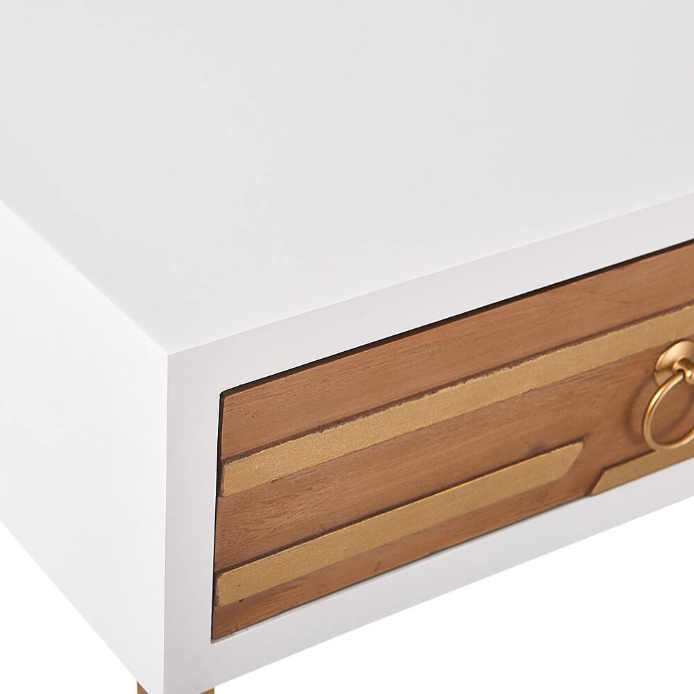 Alt View 19. Adore Decor - Jupiter Desk Console Table - White and Gold.
