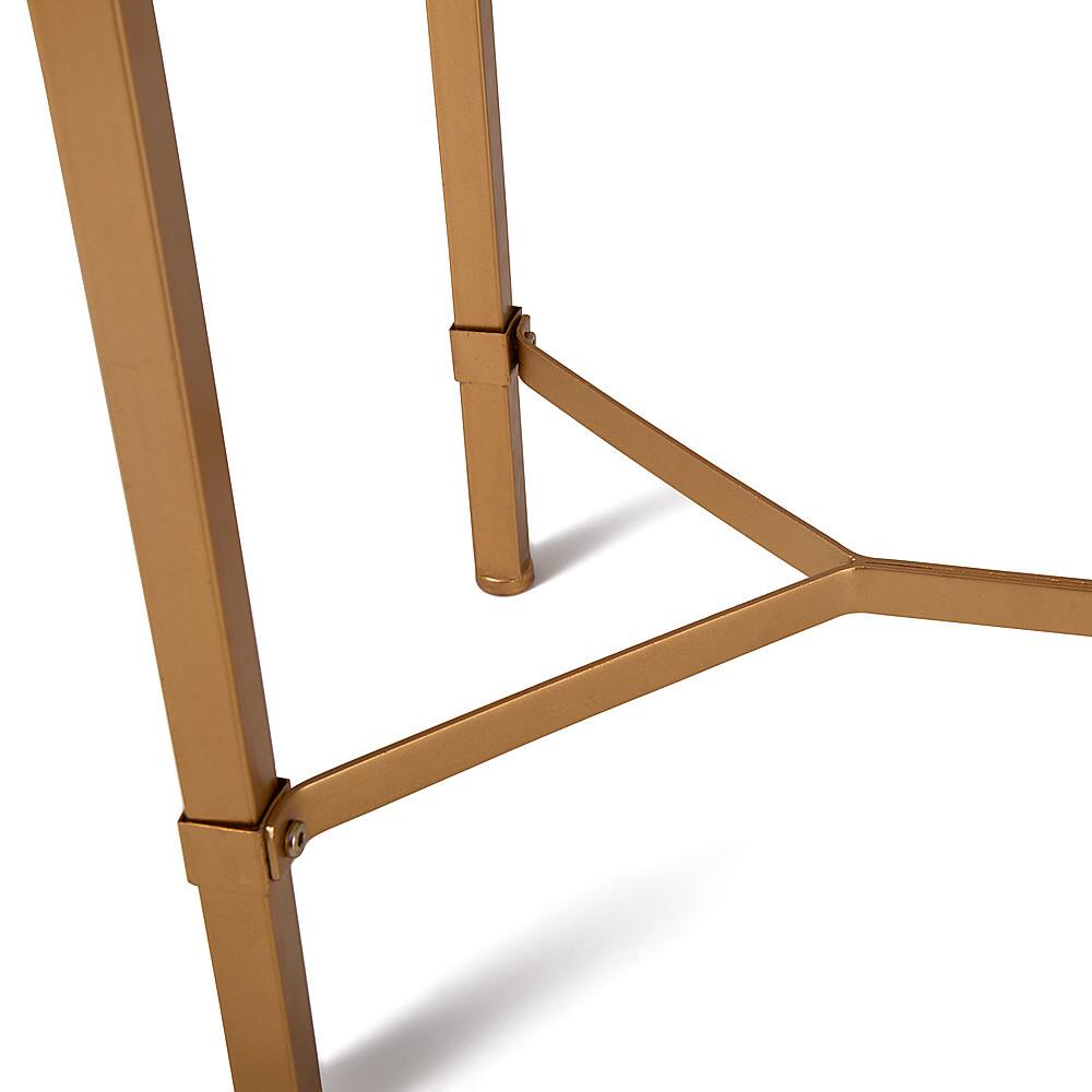 Alt View 22. Adore Decor - Jupiter Desk Console Table - White and Gold.