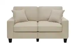 Serta - Palisades 61" Loveseat - Cream