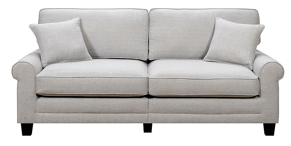 Front. Serta - Copenhagen 73" Sofa - Light Gray.