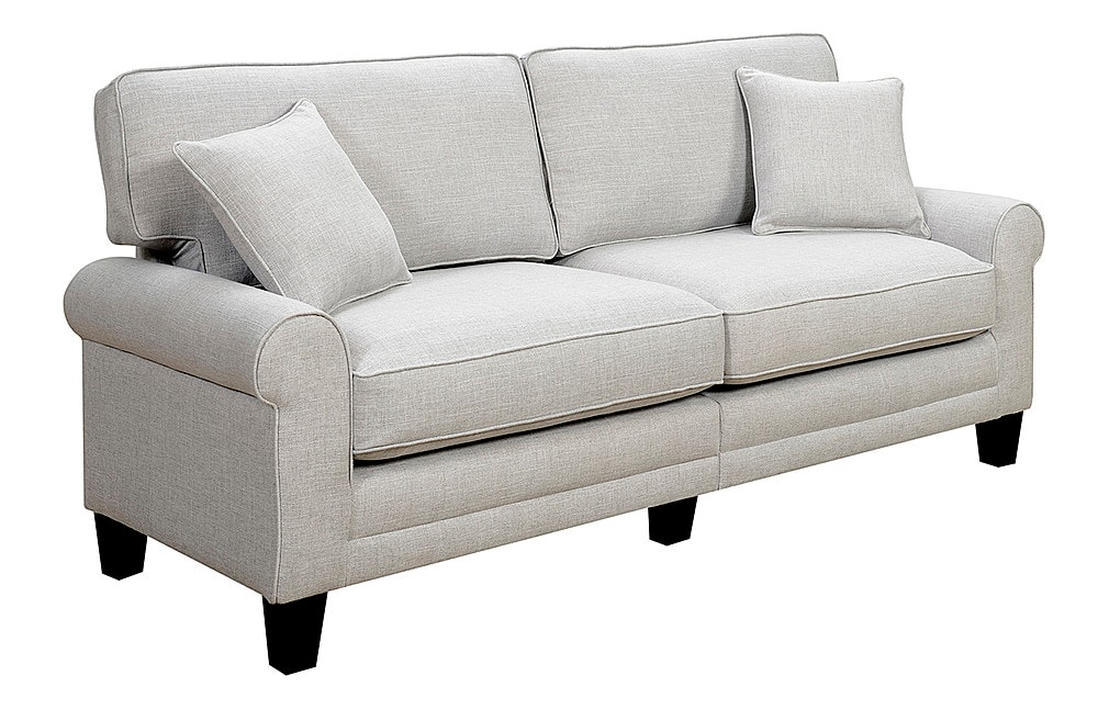 Left View: Serta - Copenhagen 73" Sofa - Light Gray