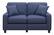 Front. Serta - Palisades 61" Loveseat - Navy Blue.