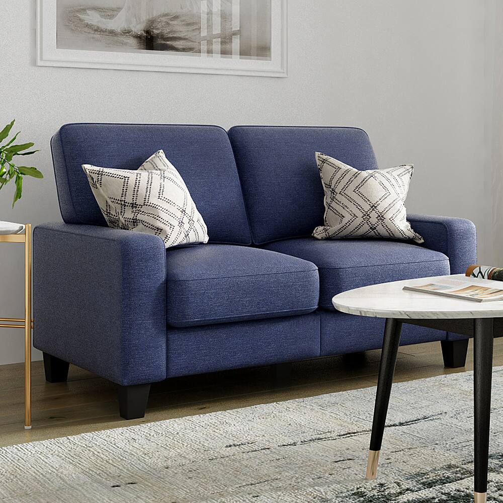 Alt View 11. Serta - Palisades 61" Loveseat - Navy Blue.