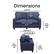 Alt View 12. Serta - Palisades 61" Loveseat - Navy Blue.