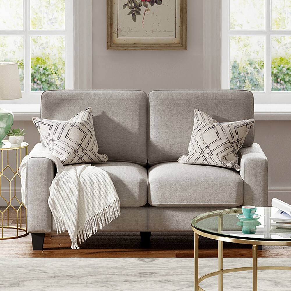 Alt View 11. Serta - Palisades 61" Loveseat - Light Gray.