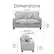 Alt View 12. Serta - Palisades 61" Loveseat - Light Gray.