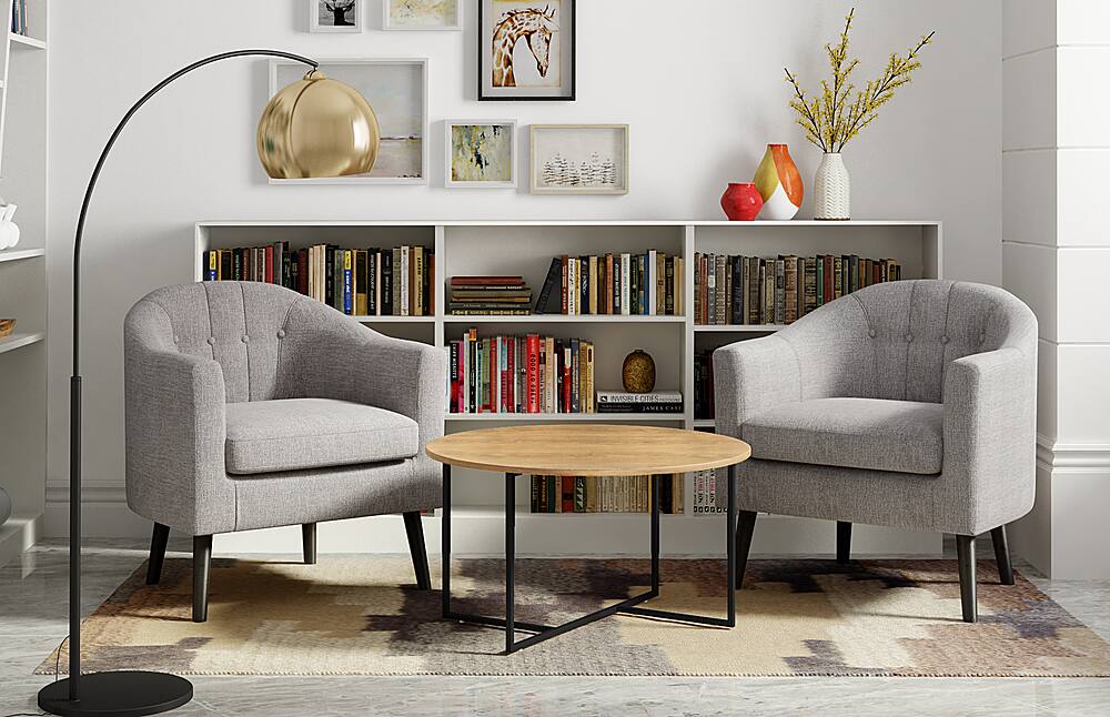 Alt View 11. Adore Decor - Ines Round Coffee Table - Natural.
