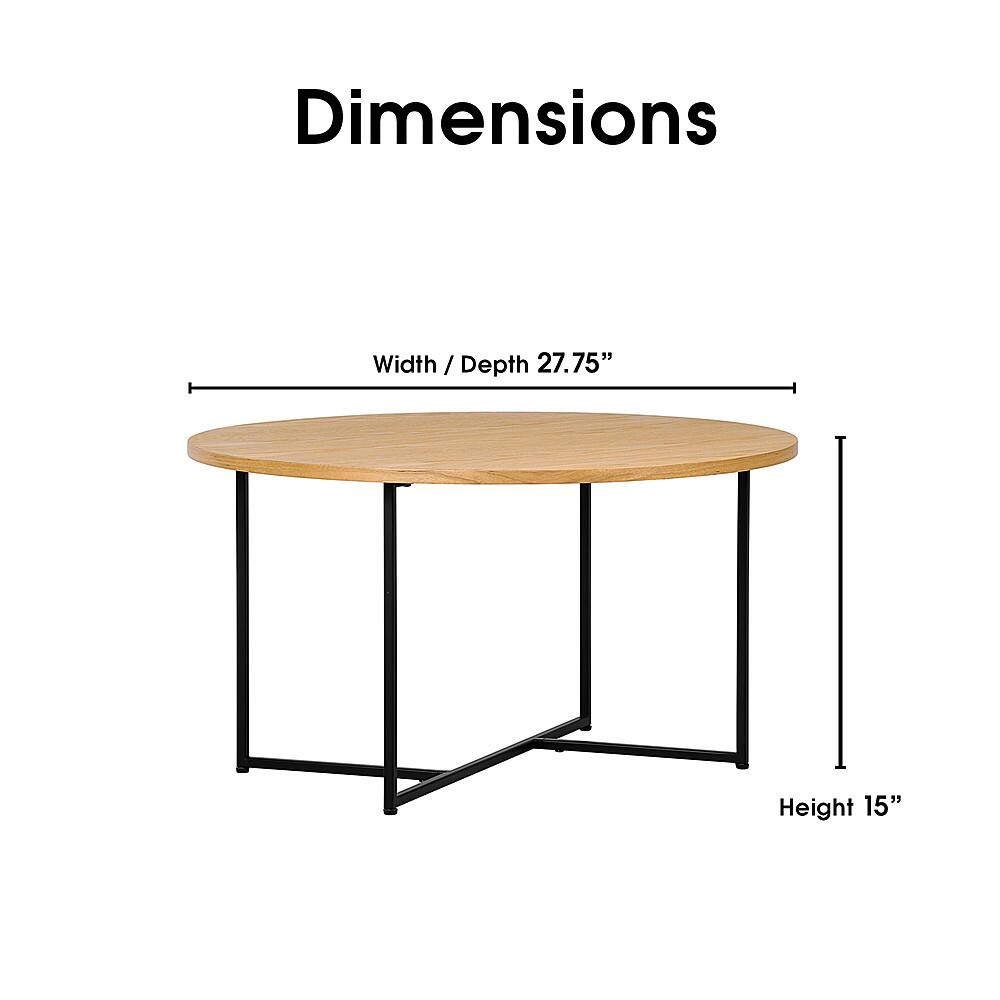 Alt View 12. Adore Decor - Ines Round Coffee Table - Natural.