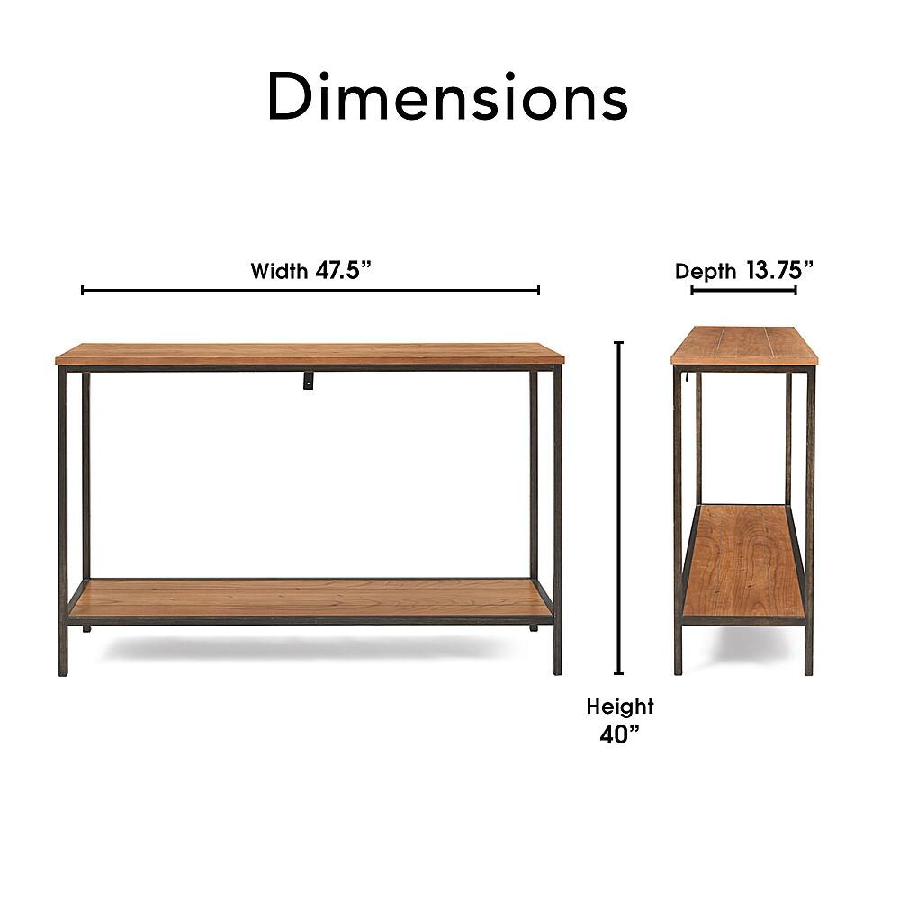 Alt View 11. Click Decor - Nolan 2-Tier Console Table - Brown.