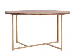 Elle Decor - Ines Round Coffee Table - Walnut