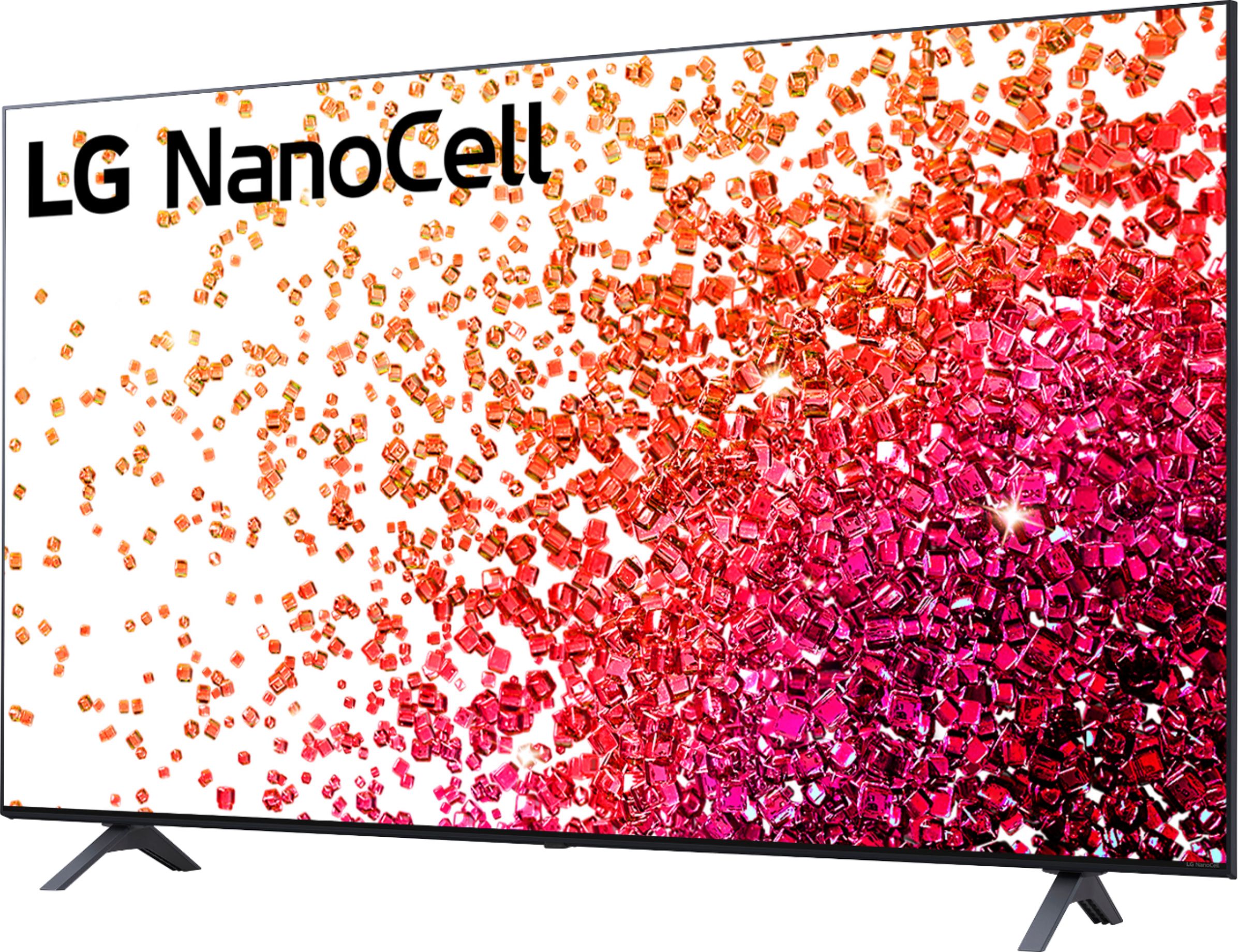 Left View: LG - 50" Class NanoCell 75 Series LED 4K UHD Smart webOS TV