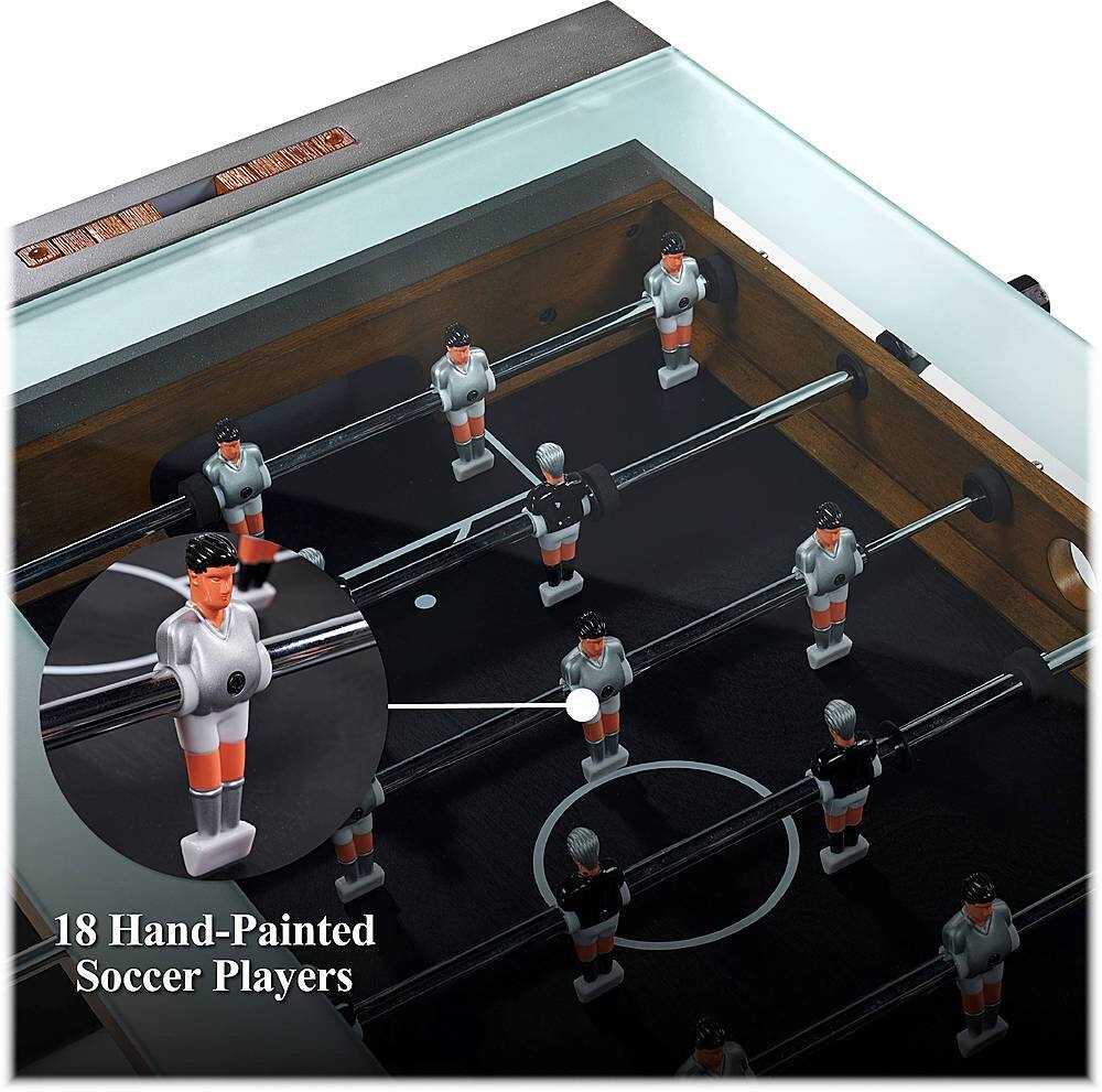 Alt View 13. Barrington - 40” Urban Foosball Coffee Table, Durable & Stylish Design with Sports Soccer Balls, Perfect for Family Game Rooms - Gray.