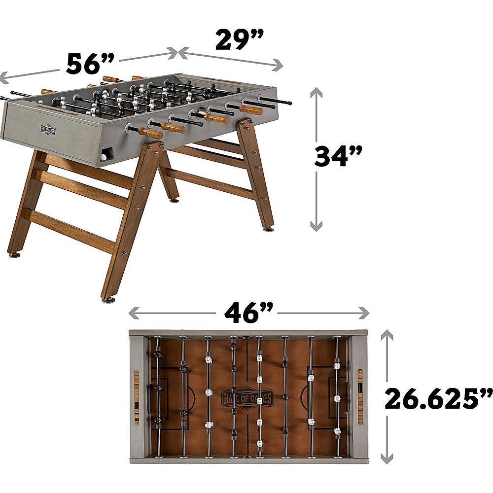 Alt View 11. Hall of Games - Kinwood 56" Foosball Table - Gray.