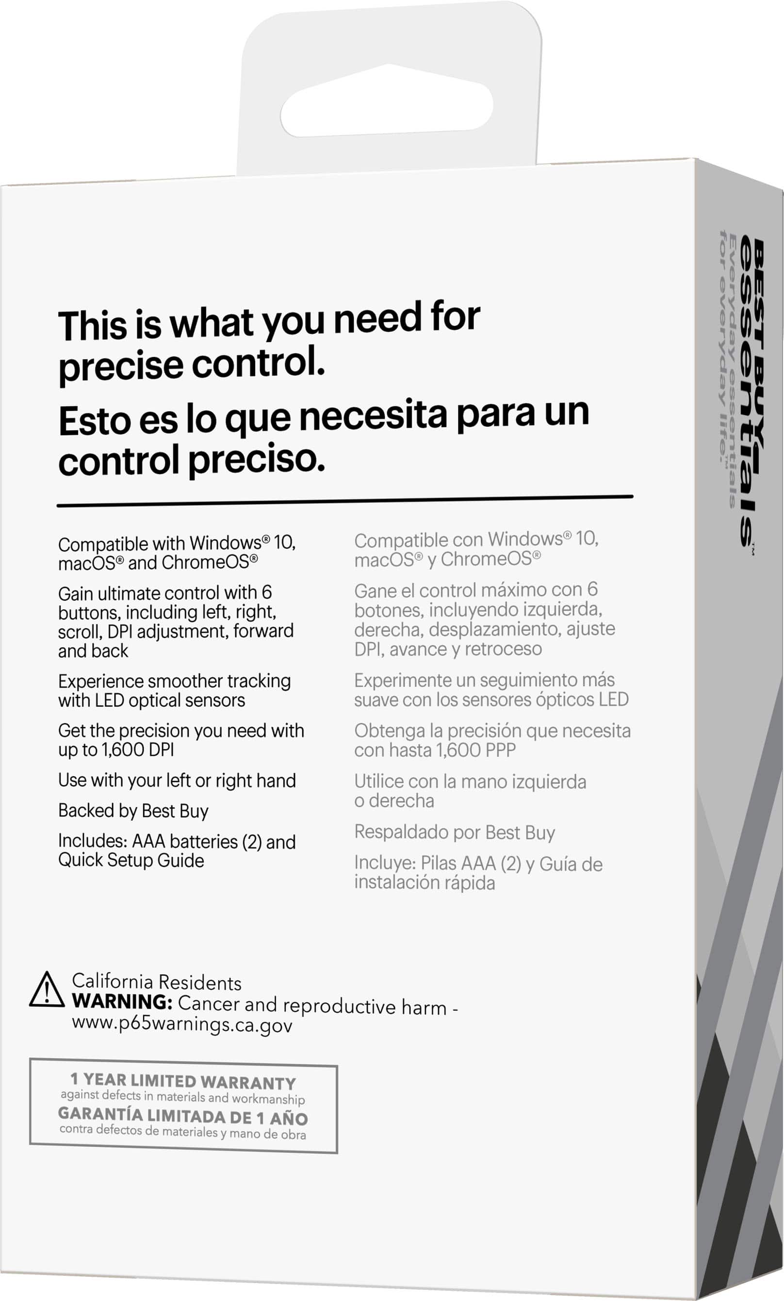 Alt View 16. Best Buy essentials™ - Lightweight Bluetooth Optical Standard Ambidextrous Mouse with 6-Button - Black.