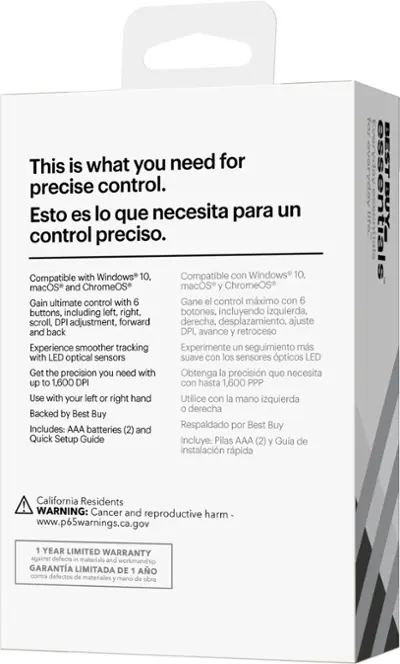 Best Buy essentials™ Lightweight Bluetooth Optical Standard