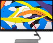Front Zoom. Lenovo - Q24i-1L 23.8" IPS LED FHD FreeSync Monitor Natural Low Blue Light Built-in Speakers (HDMI, VGA) - Black.