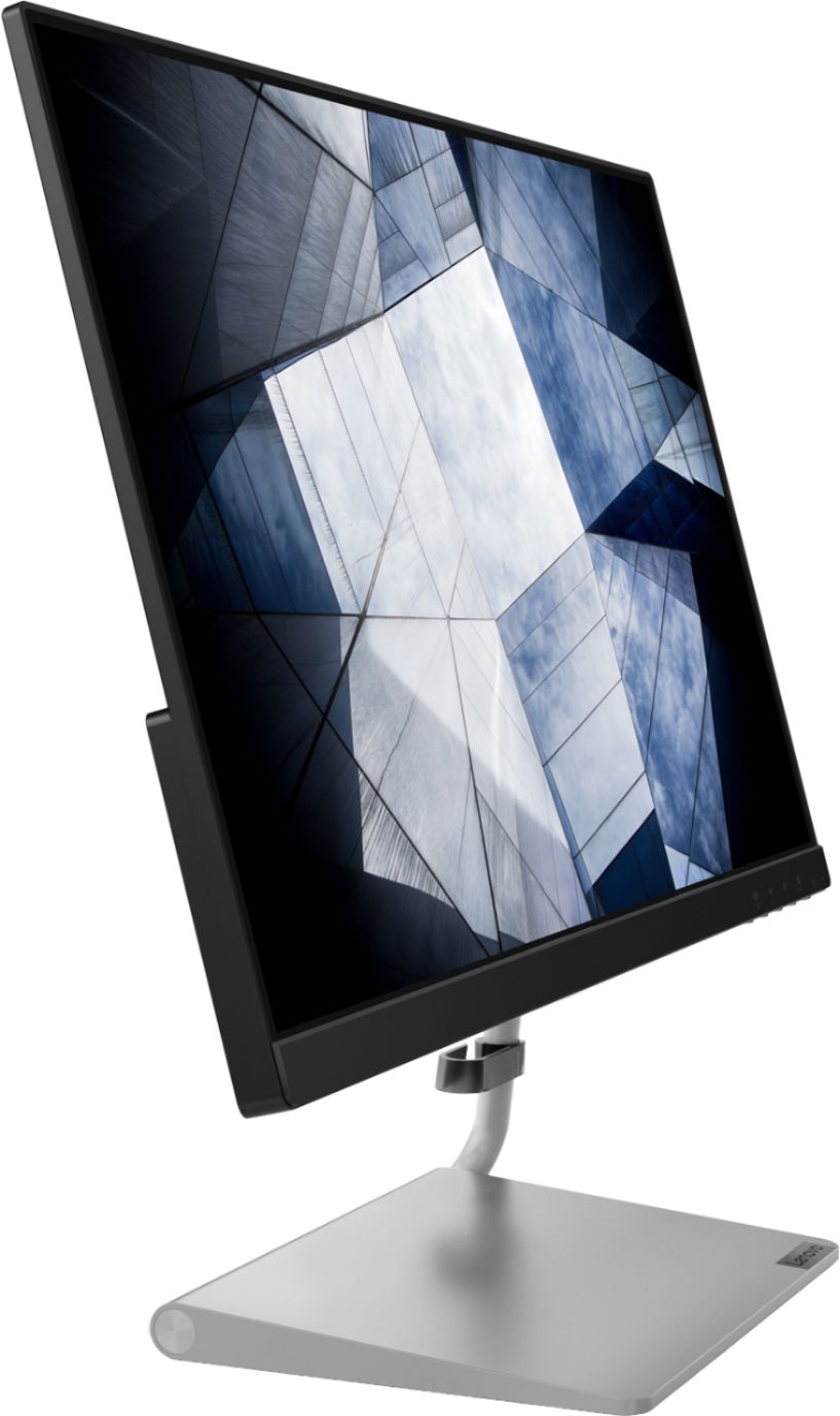 Best Buy: Lenovo Q24i-1L Natural Blue VGA) Black Speakers Light IPS LED 66C0KCC3US FreeSync (HDMI, Monitor FHD Low Built-in 23.8
