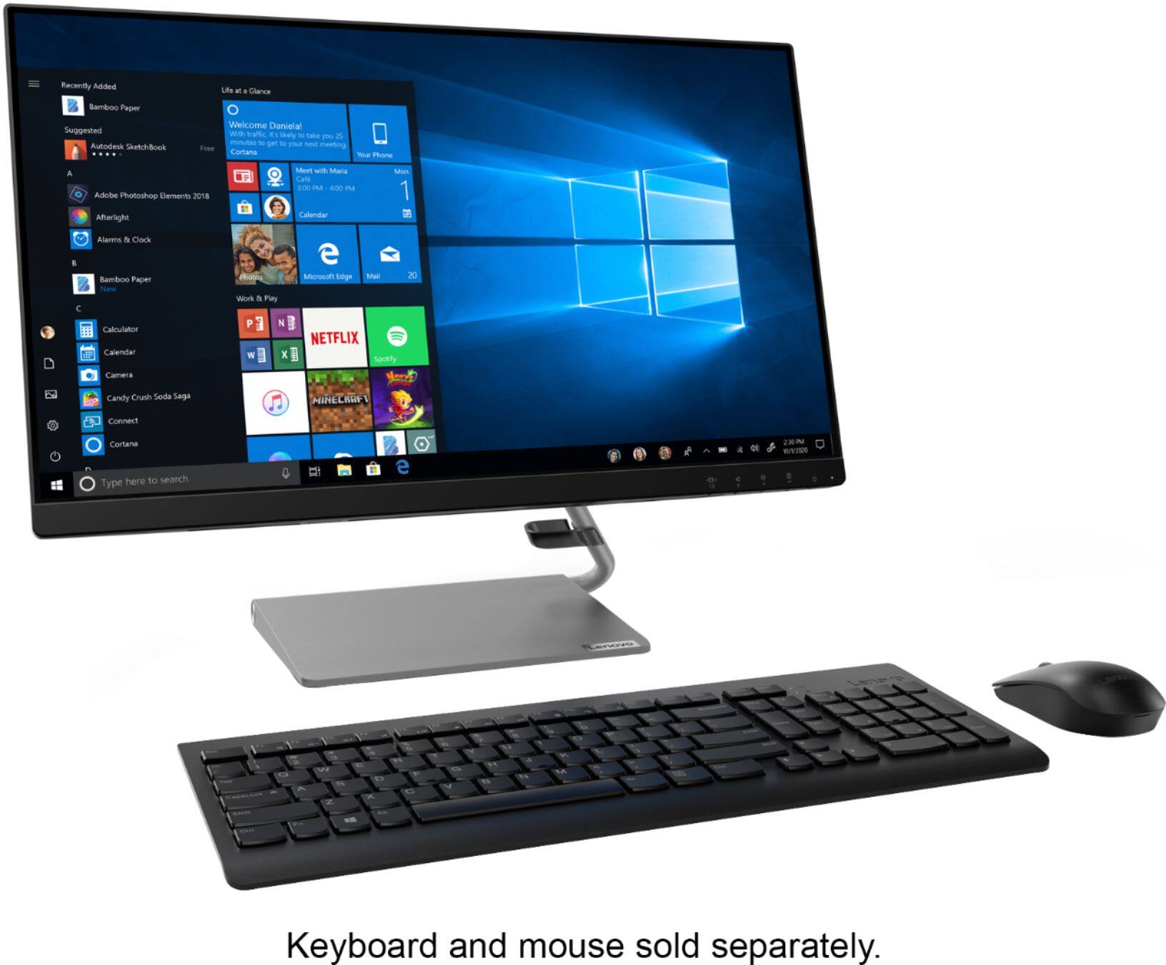 Zoom in on Alt View Zoom 22. Lenovo - Q24i-1L 23.8" IPS LED FHD FreeSync Monitor Natural Low Blue Light Built-in Speakers (HDMI, VGA) - Black.