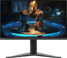 Lenovo G27-20 27" IPS LED FHD G-SYNC Compatible FreeSync Gaming Monitor Height Adjustable (DisplayPort, HDMI) - Black - Front_Zoom