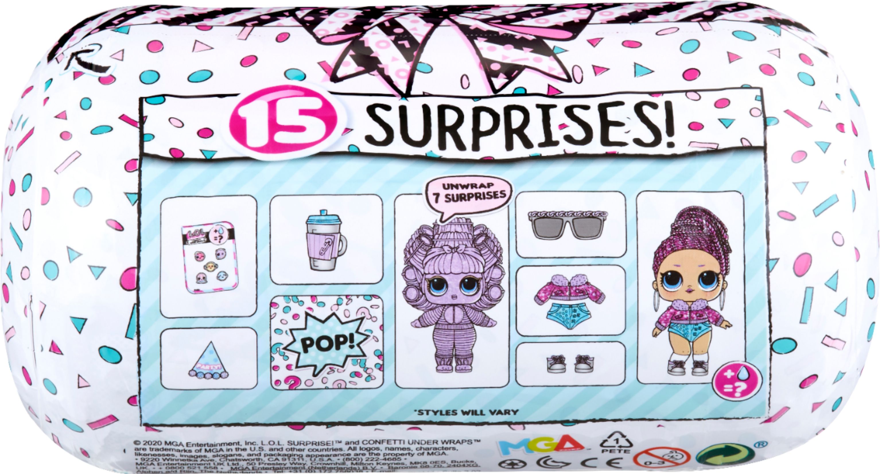 Left View: L.O.L. Surprise! - Confetti Under Wraps with 15 Surprises