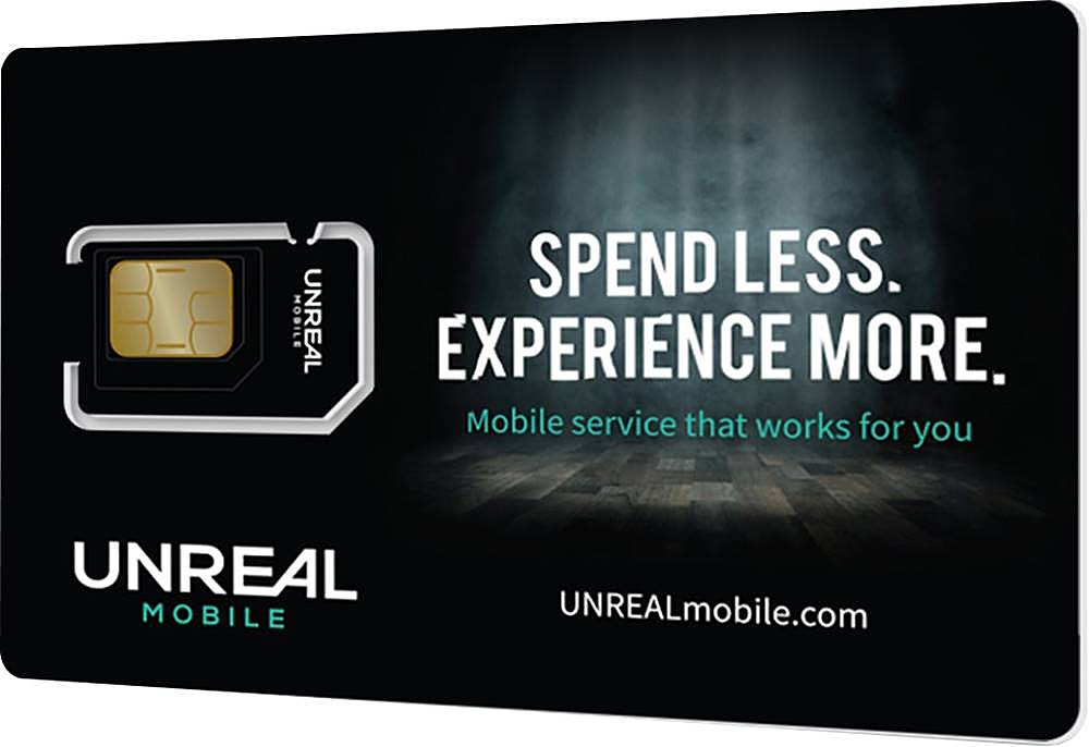  UNREAL Mobile 3 meses 3GB/mes $45 Kit de tarjeta SIM prepago 3  en 1 : Celulares y Accesorios