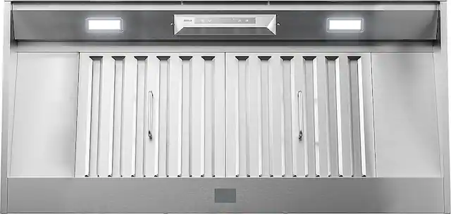 Front. Zephyr - Monsoon Connect 42 in. 700 CFM Insert Mount Range Hood with LED Light - Stainless Steel.