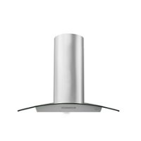 Zephyr - Milano 36 in. 700 CFM Wall Mount Range Hood with LED Light - Stainless Steel - Front_Zoom
