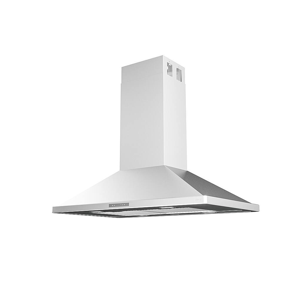 Angle. Zephyr - Napoli 42 in. 700 CFM Island Mount Range Hood with LED Light - Stainless Steel.