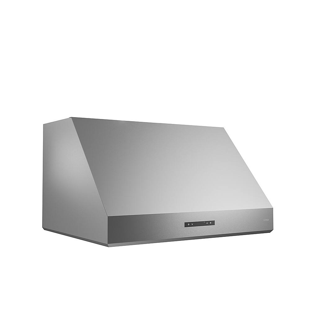 Left. Zephyr - Tidal II 30 in. 700 CFM Wall Mount Range Hood with LED Light - Stainless Steel.
