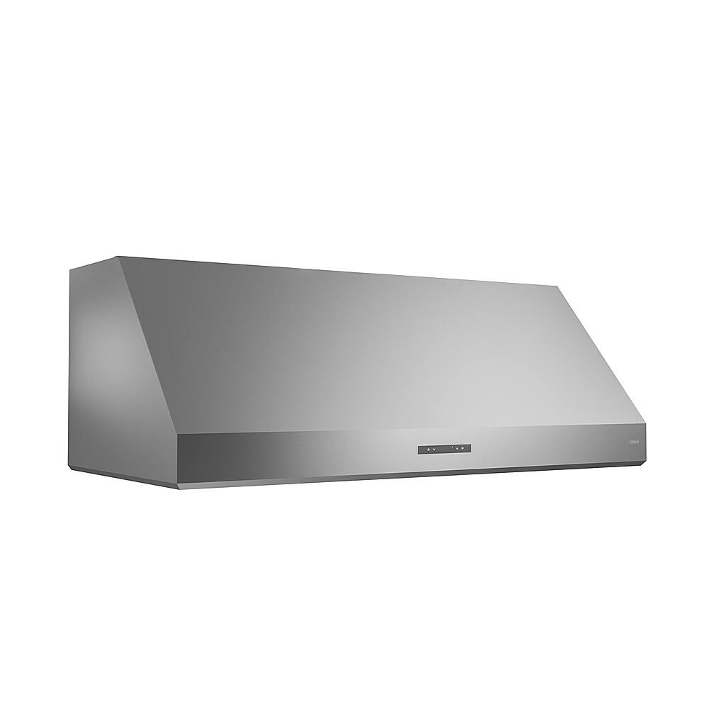 Left. Zephyr - Tidal II 48 in. 700 CFM Wall Mount Range Hood with LED Light - Stainless Steel.