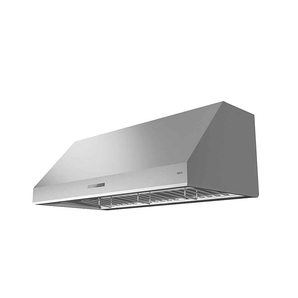 Angle. Zephyr - Tidal II 48 in. 700 CFM Wall Mount Range Hood with LED Light - Stainless Steel.