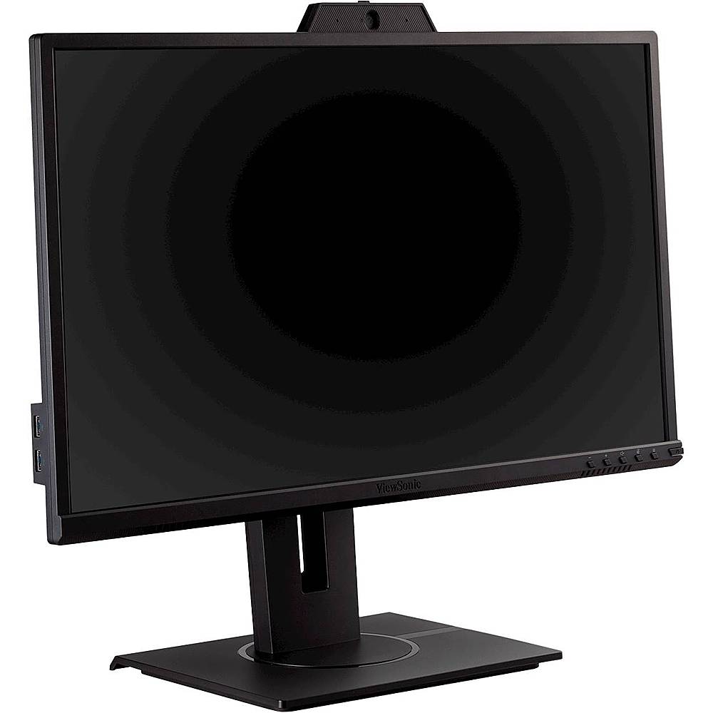 Angle View: ViewSonic - VA2447-MHJ 23.8" LCD FHD Monitor (DisplayPort VGA, HDMI) - Black