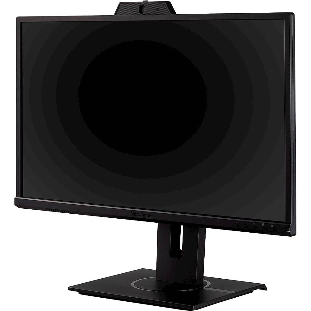 Left View: ViewSonic - VA2447-MHJ 23.8" LCD FHD Monitor (DisplayPort VGA, HDMI) - Black