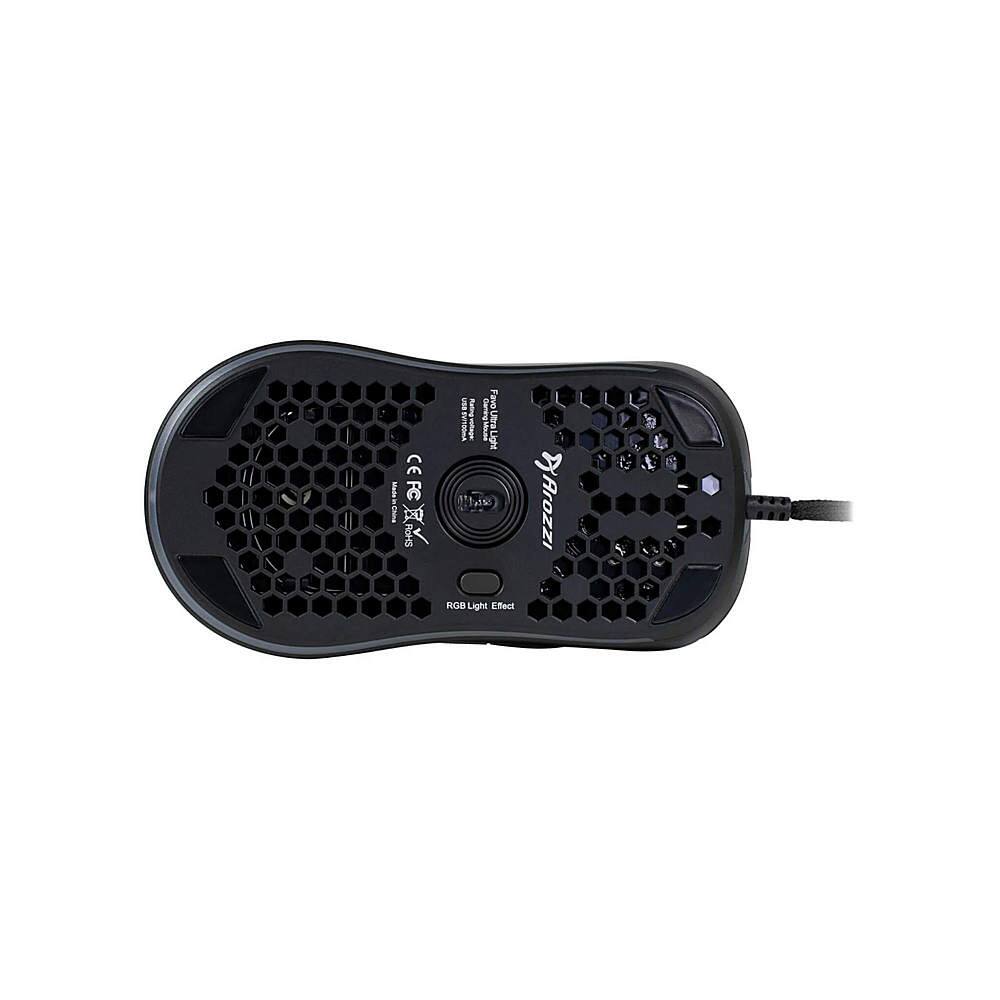 Alt View 13. Arozzi - Favo AZ-FAVO-BKGY Lightweight Wired Optical Gaming Mouse - Gray.