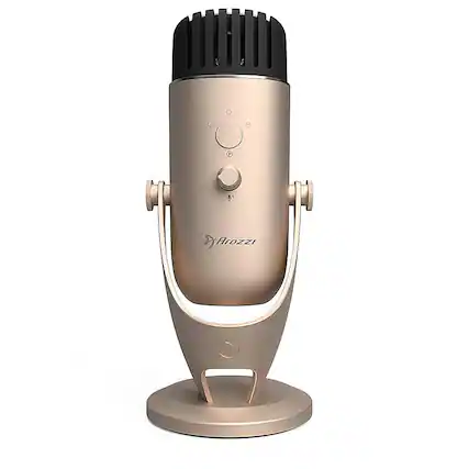 Alt View 11. Arozzi - Colonna Audiophile Grade Gaming/Streaming/Office Microphone - Gold.