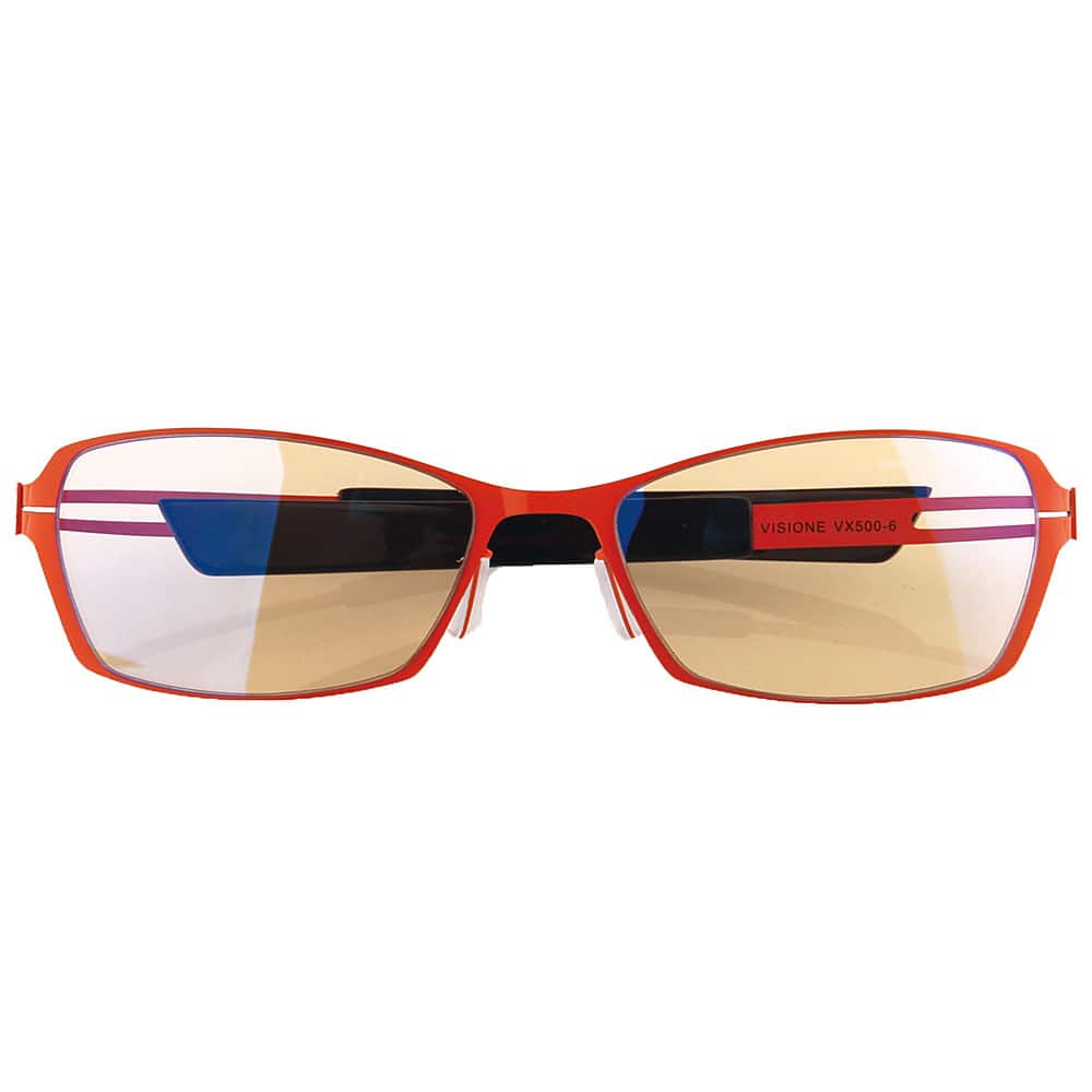 Alt View 11. Arozzi - Visione VX500 Blue Light Blocking Computer Glasses - Orange.