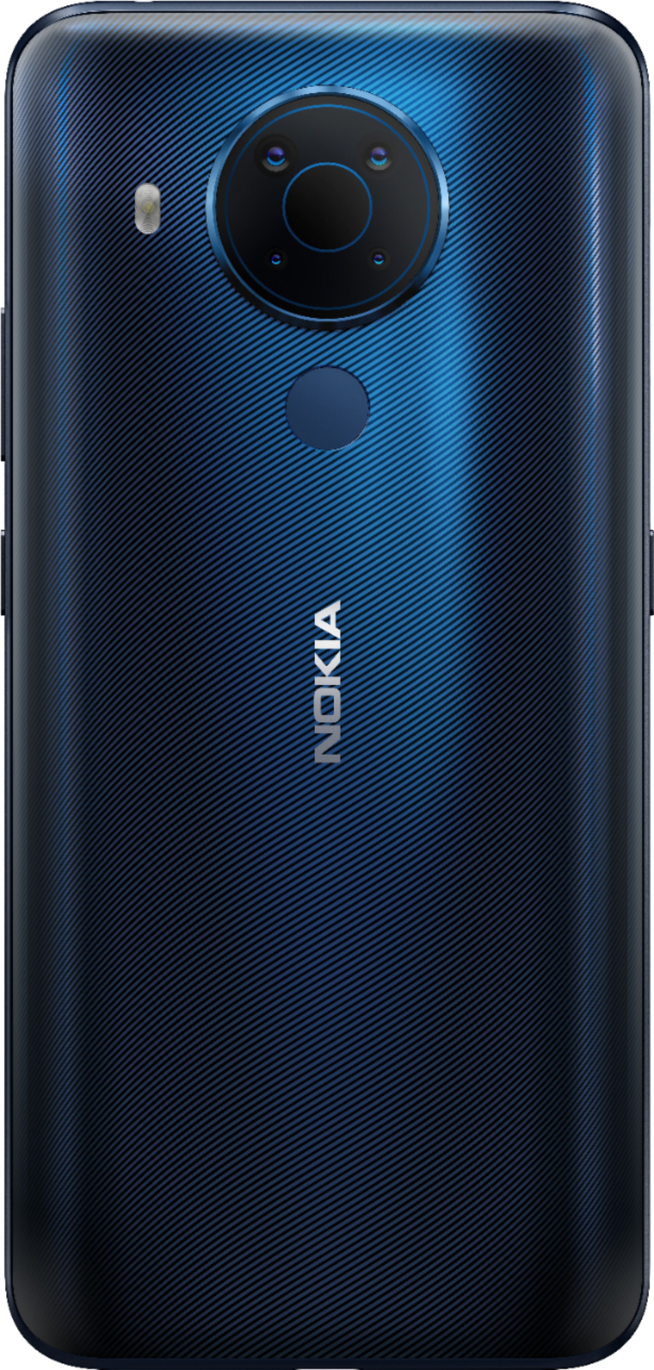 Angle View: Nokia - 5.4 128GB (Unlocked) - Polar Night