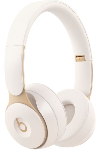 Beats by Dr. Dre - Geek Squad Certified Refurbished Solo Pro Wireless Noise Cancelling On-Ear Headphones - Ivory
