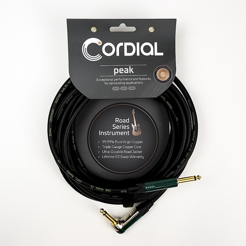 Cordial - Premium High-Copper Instrument Cable with Road Wrap - Black