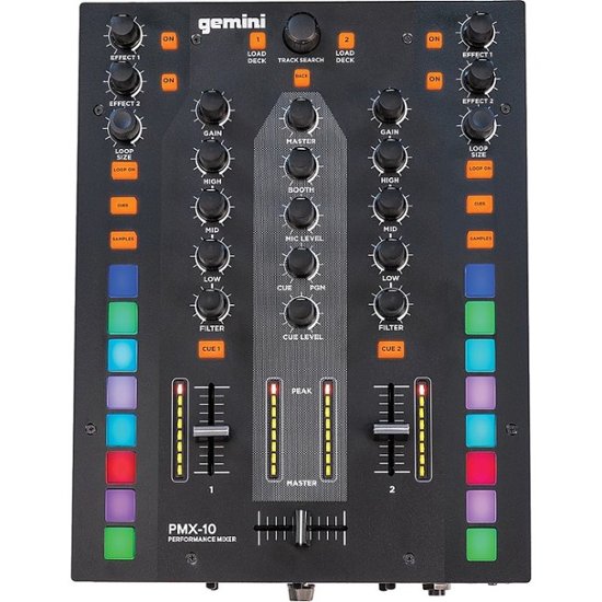 Front Zoom. gemini PMX-10: Redefining The DJ Mixing Experience - Black - Black.